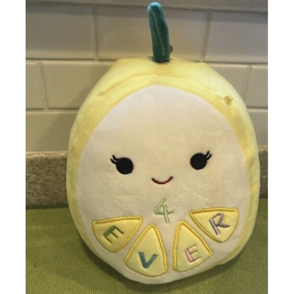Squishmallow 7.5” LETICIA the LEMON "4EVER" Plush Stuffed Animal Toy - Picture 6 of 8